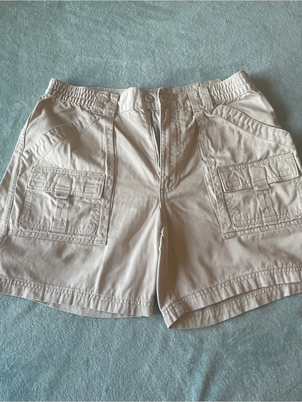 Cargo Shorts St. John's Bay Khaki Tan Men’s 34 with Patch Pockets